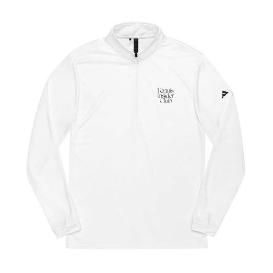 Embroidered adidas Quarter-Zip Pullover