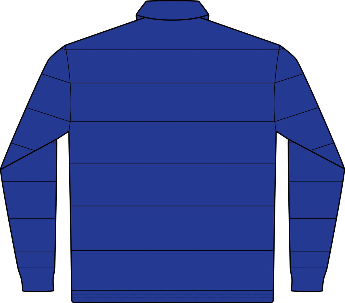 Classic Green Rugby Polo - Long Sleeve Striped Club Shirt