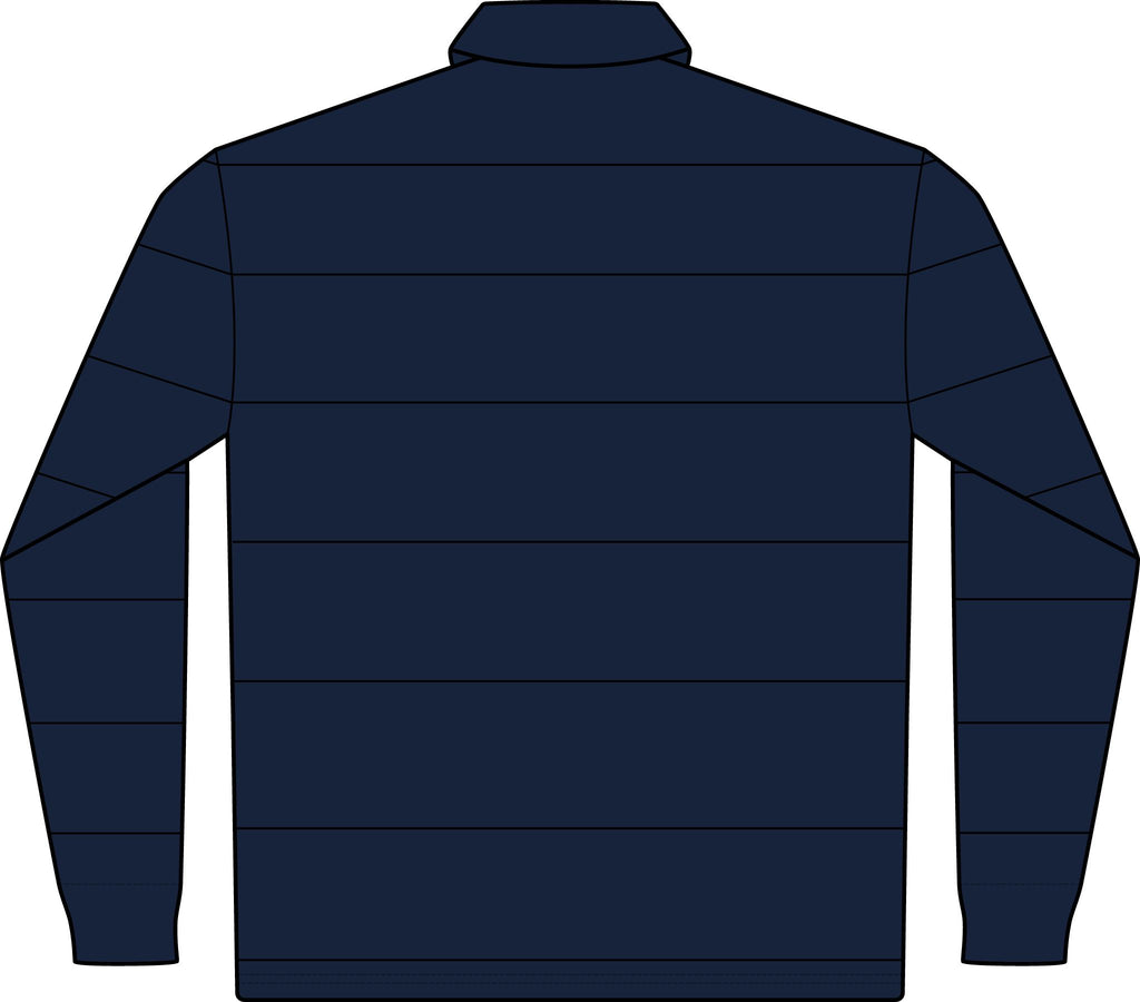 Classic Green Rugby Polo - Long Sleeve Striped Club Shirt