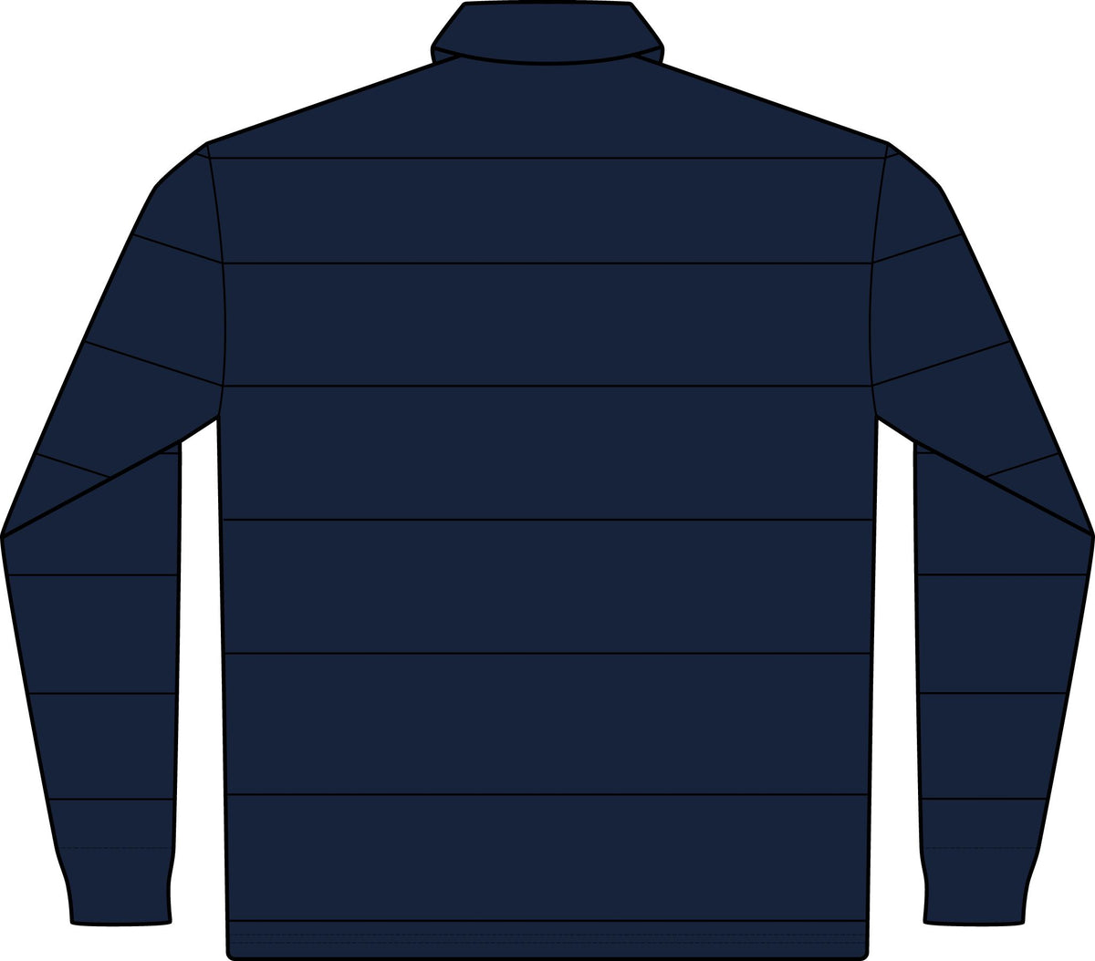Classic Green Rugby Polo - Long Sleeve Striped Club Shirt