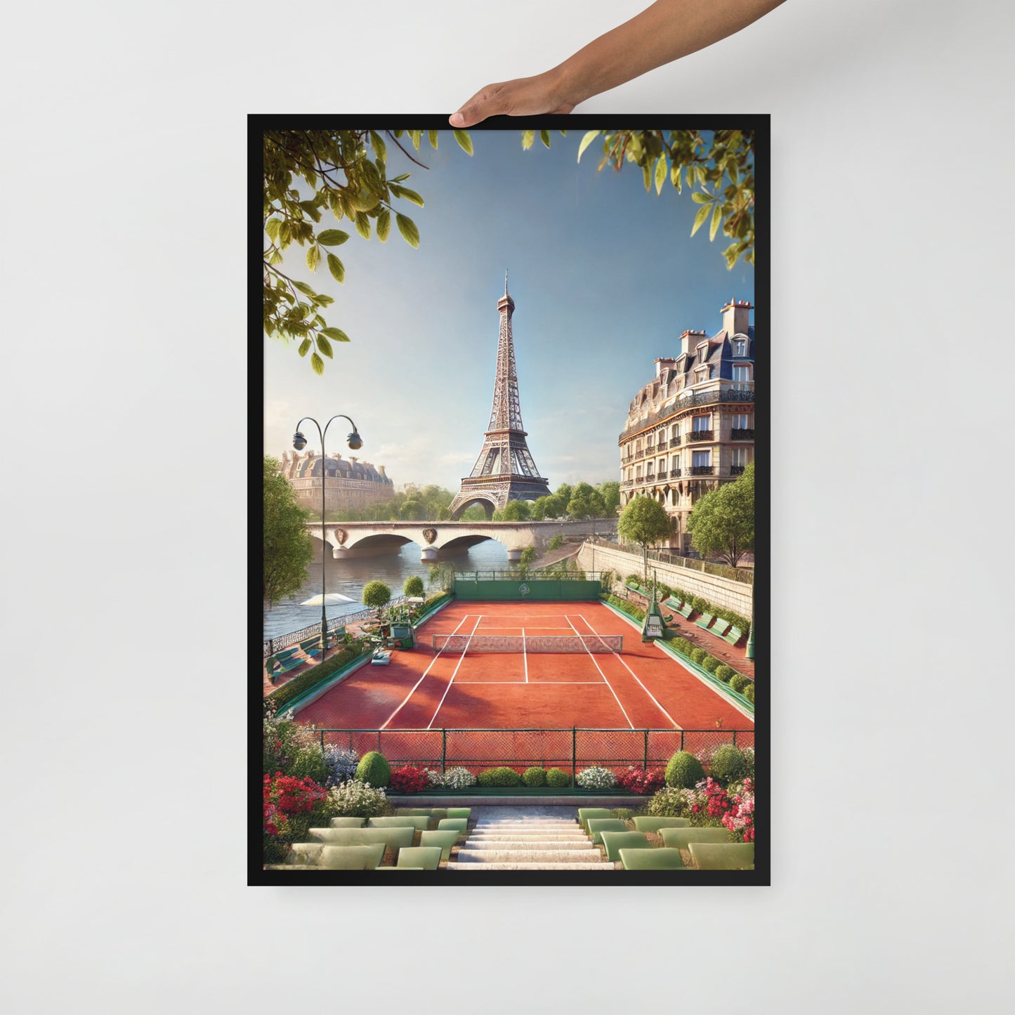 Framed Paris poster